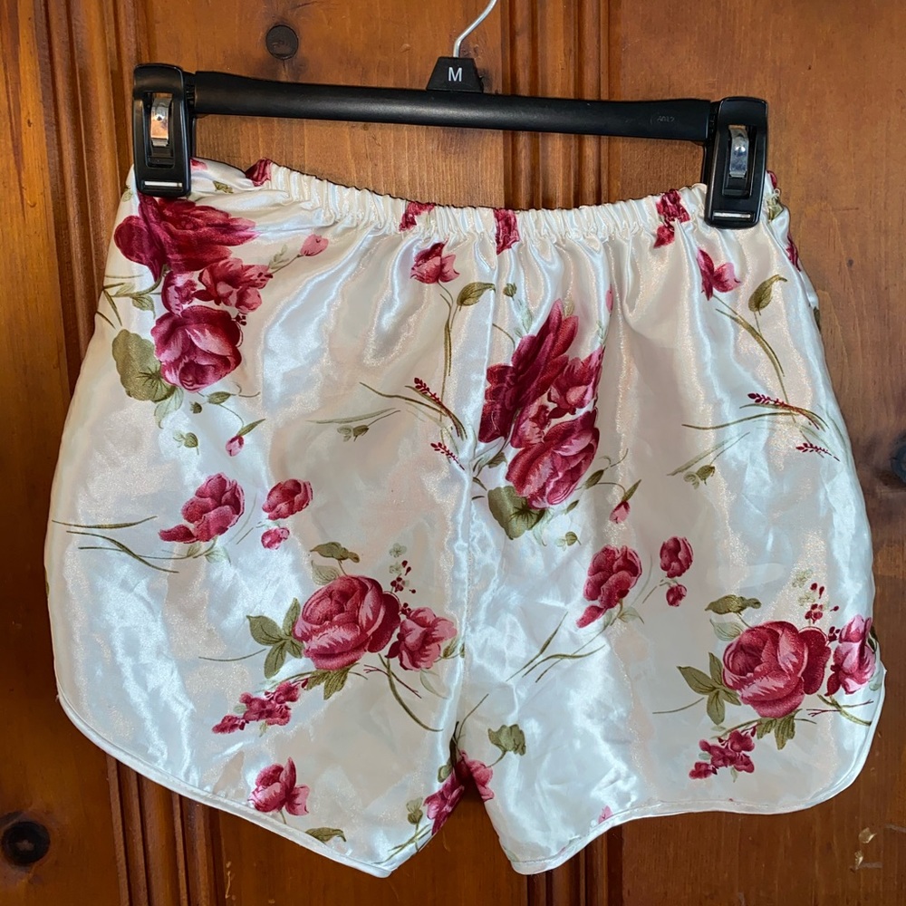 Matching Silk Floral PJ Set